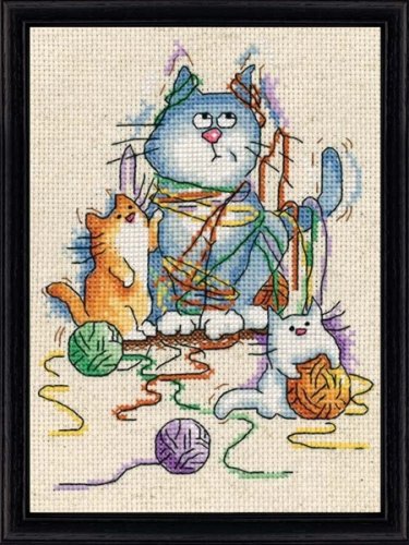 (image for) Yarn Cats Counted Cross Stitch Kit